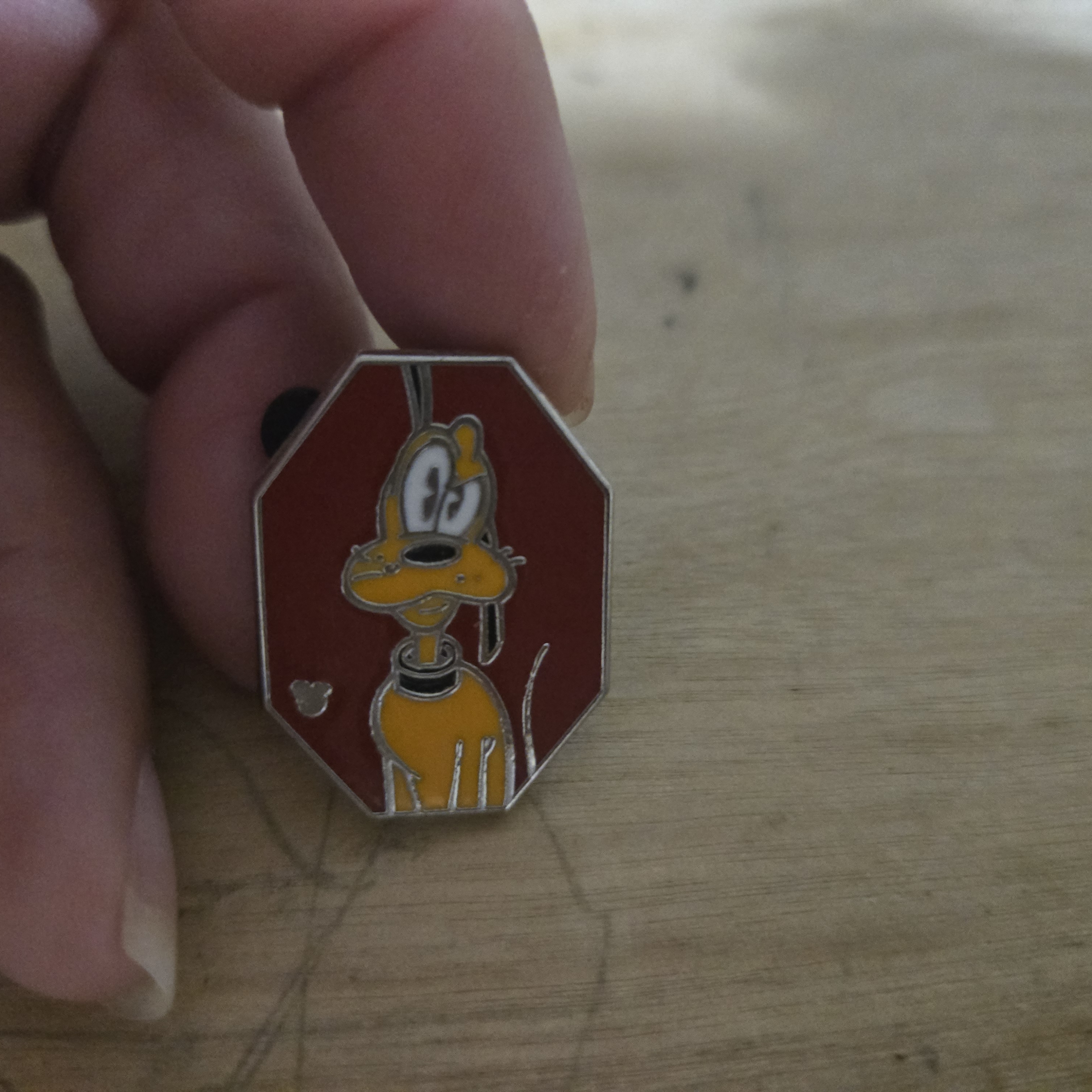 Disney Pluto Red And Yellow Pin